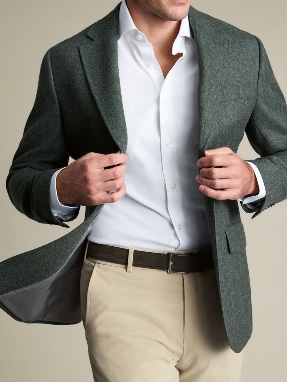 Charles Tyrwhitt Green Sport Coat Blazer